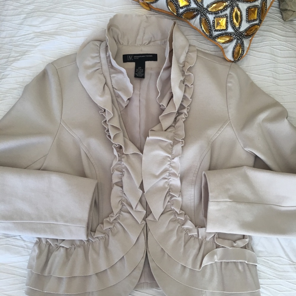 INC Ruffled Blazer
